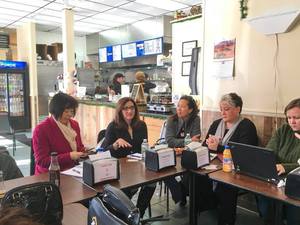 Professional Branding Presentation at the Hotdog Stop in Windsor, NJ for Moms In Business Networking Group.